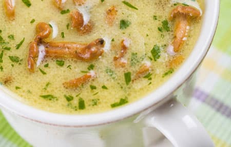 Kantarellsoppa ett recept