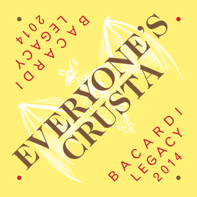 bild på Emil Åreng bartender REX Bar och Grill Umeå tävlar i den nordiska finalen av Bacardi Legacy med cocktailen “Everyones´s Crusta”