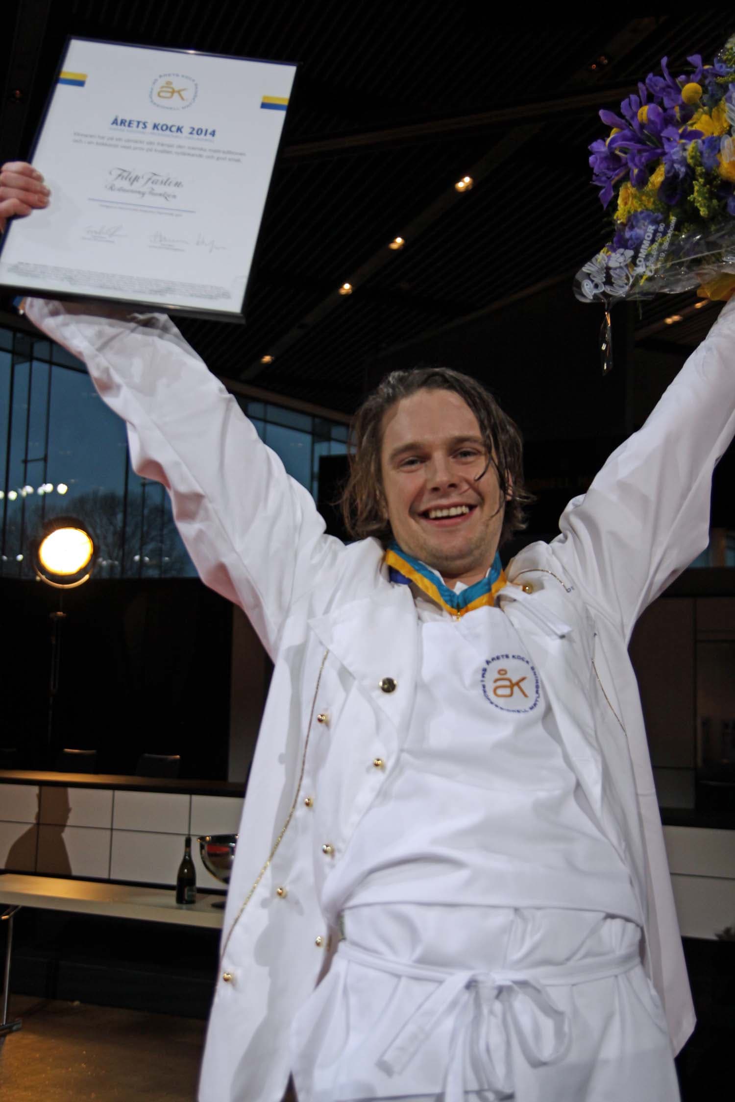 bild på Filip Fastén Årets Kock 2014