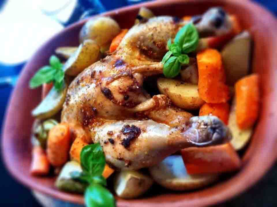 bild på Kockens tips från Pär Stenberg – Hel kyckling i lergryta med citron och örter