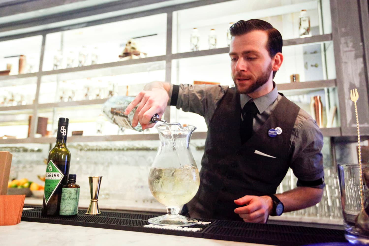 Absolut Invite 2014 in Stockholm Sweden – Winner Andreas Künster Bar Bijou Germany – Elyx Warhol Martini