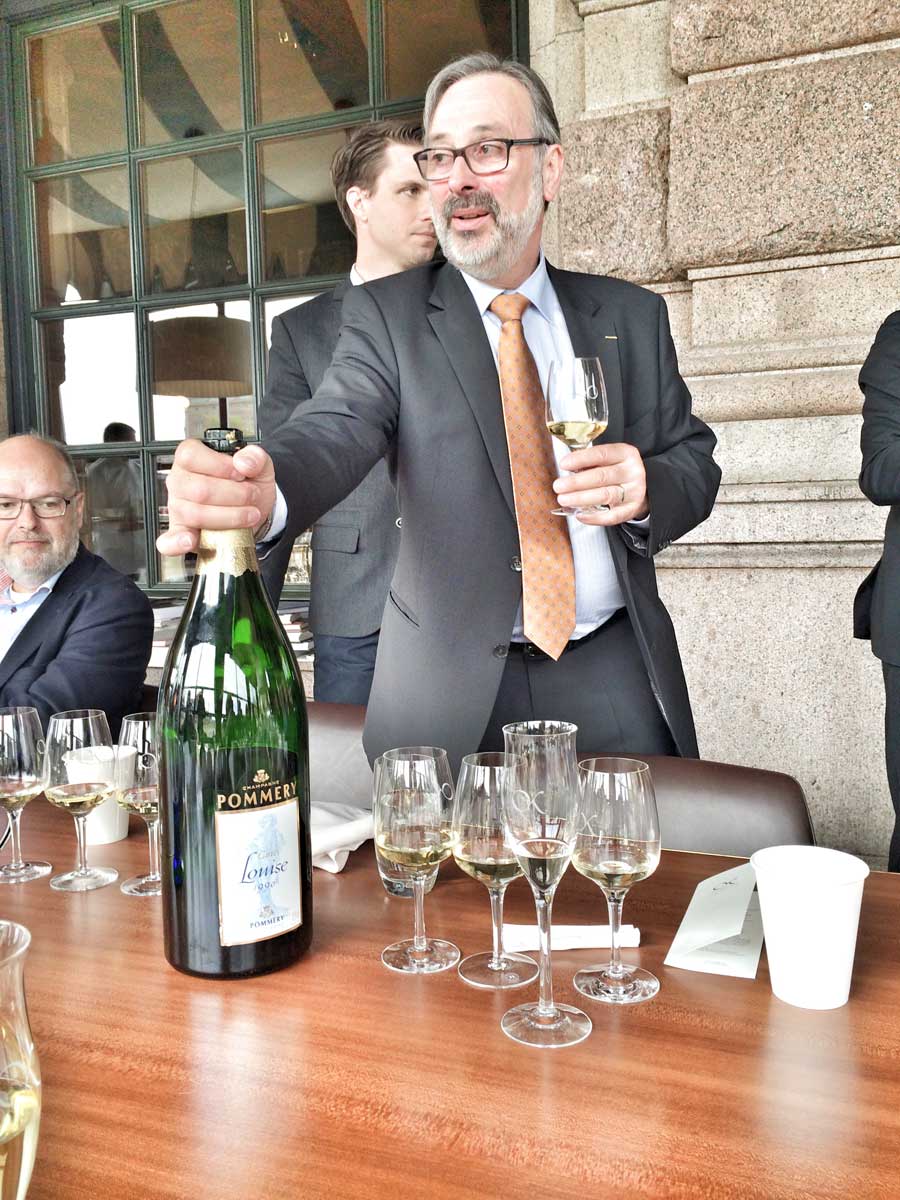 Lunch med Thierry Gasco och Pommery