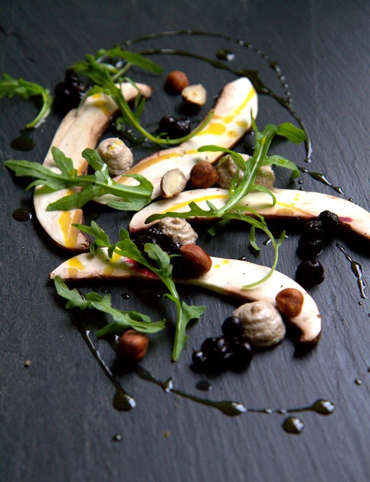 bild på Rawfood med portabello och blåbär