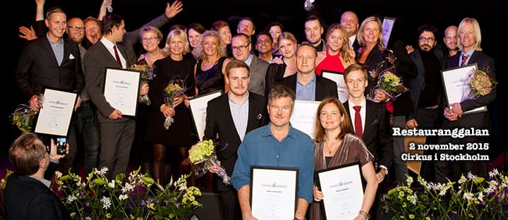 Restauranggalan 2015 – Nomineringar