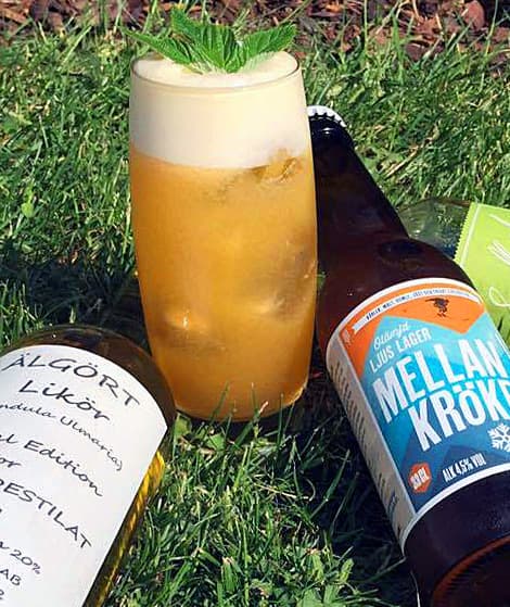 bild på Älg och bärs i en fräsch drink