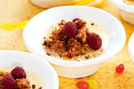 dessert, Anette Rosvall, Citronpannacotta, chili, hallon