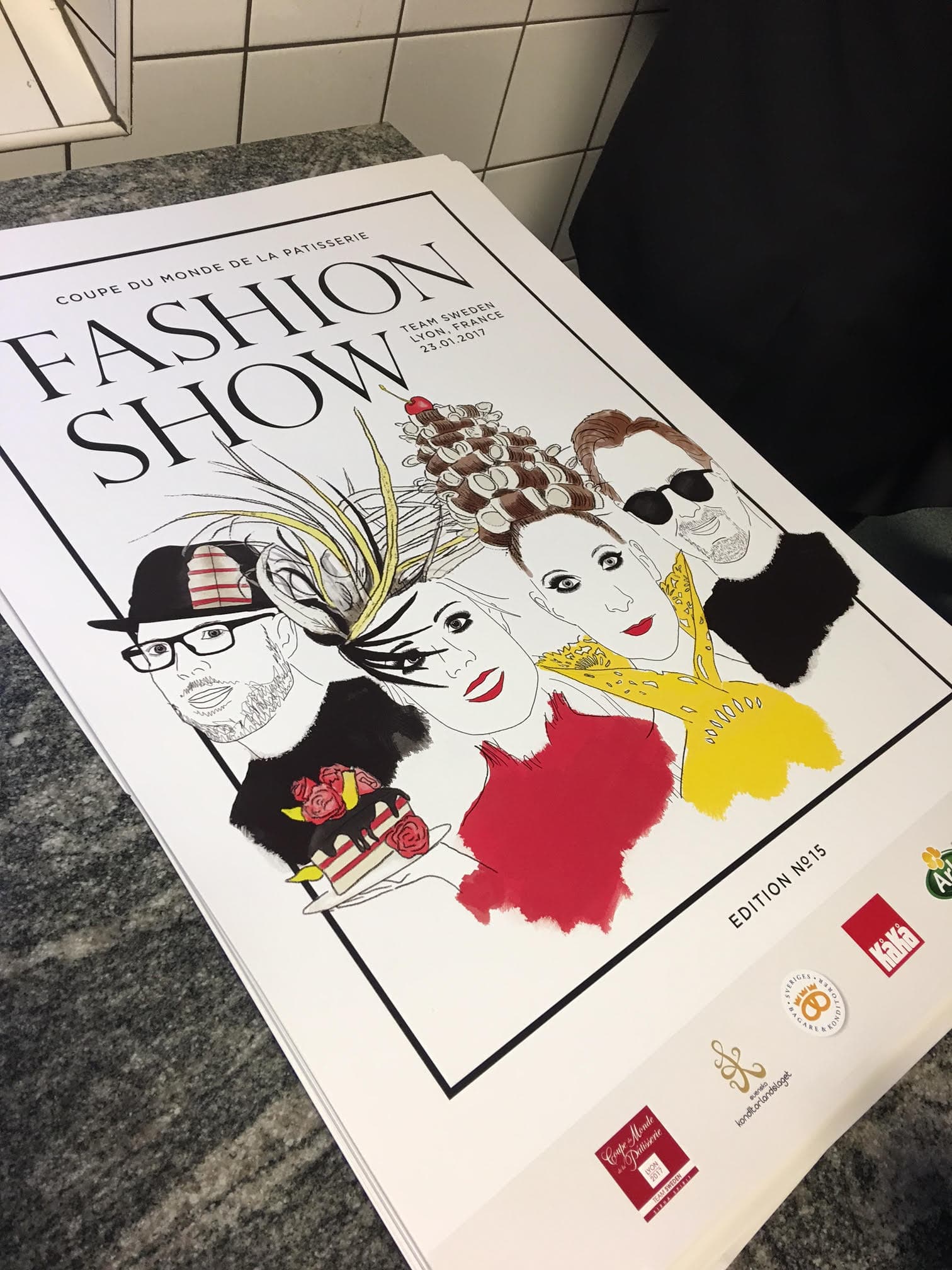 Lyon, tårta, konditorlandslag, affisch, Anette Rosvall