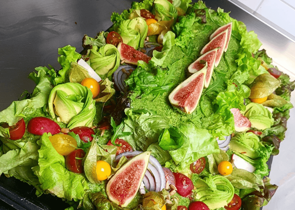 Vegansk Smörgåstårta