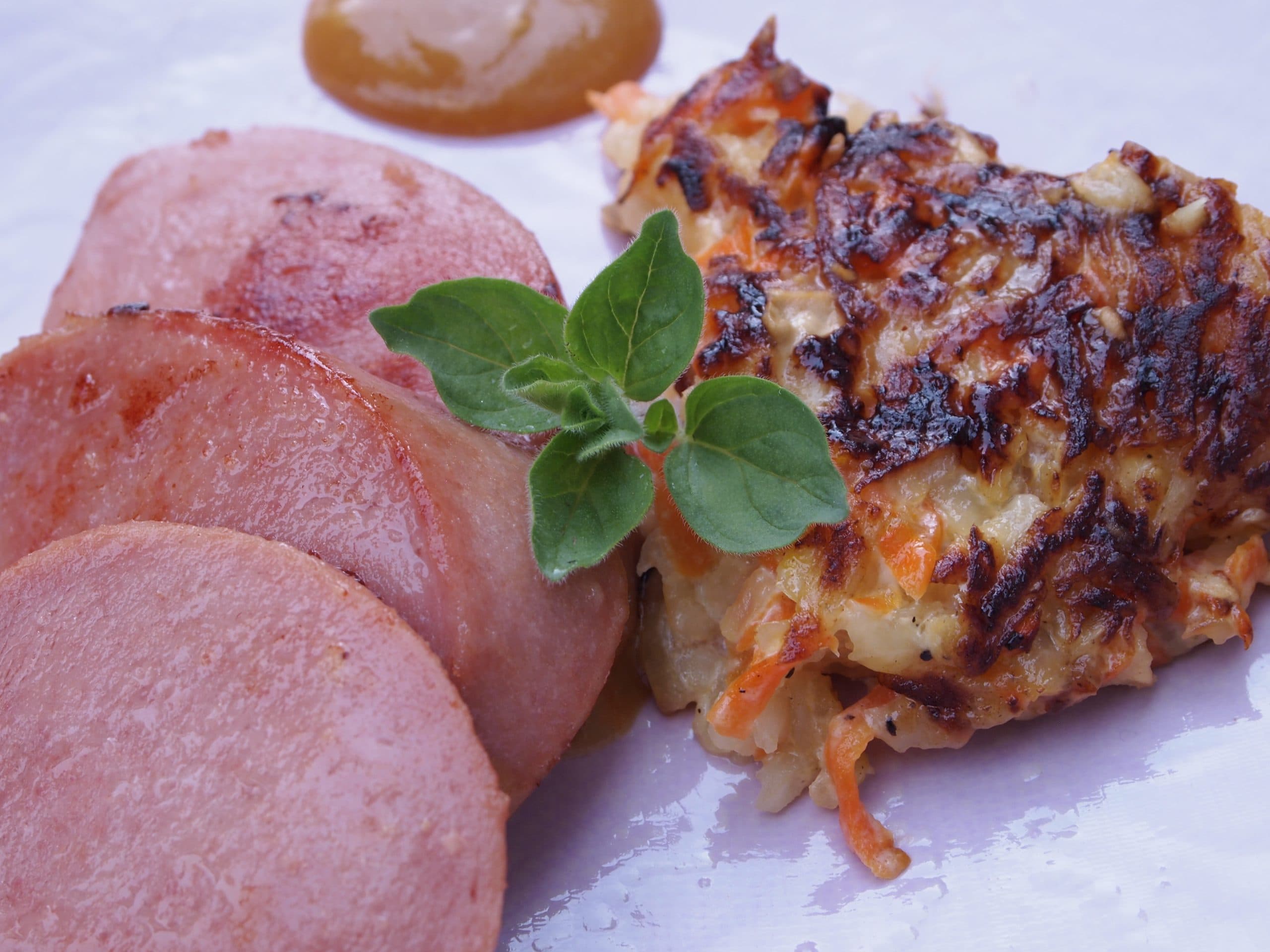 Snabb rotfruksgratäng med dijon