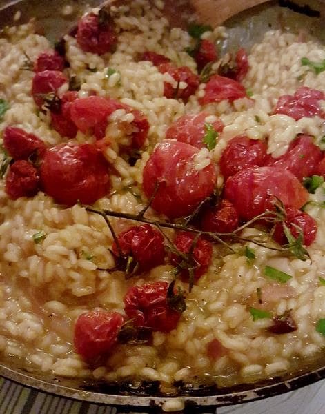 Bild på Vegansk Risotto med långsamtbakade tomater