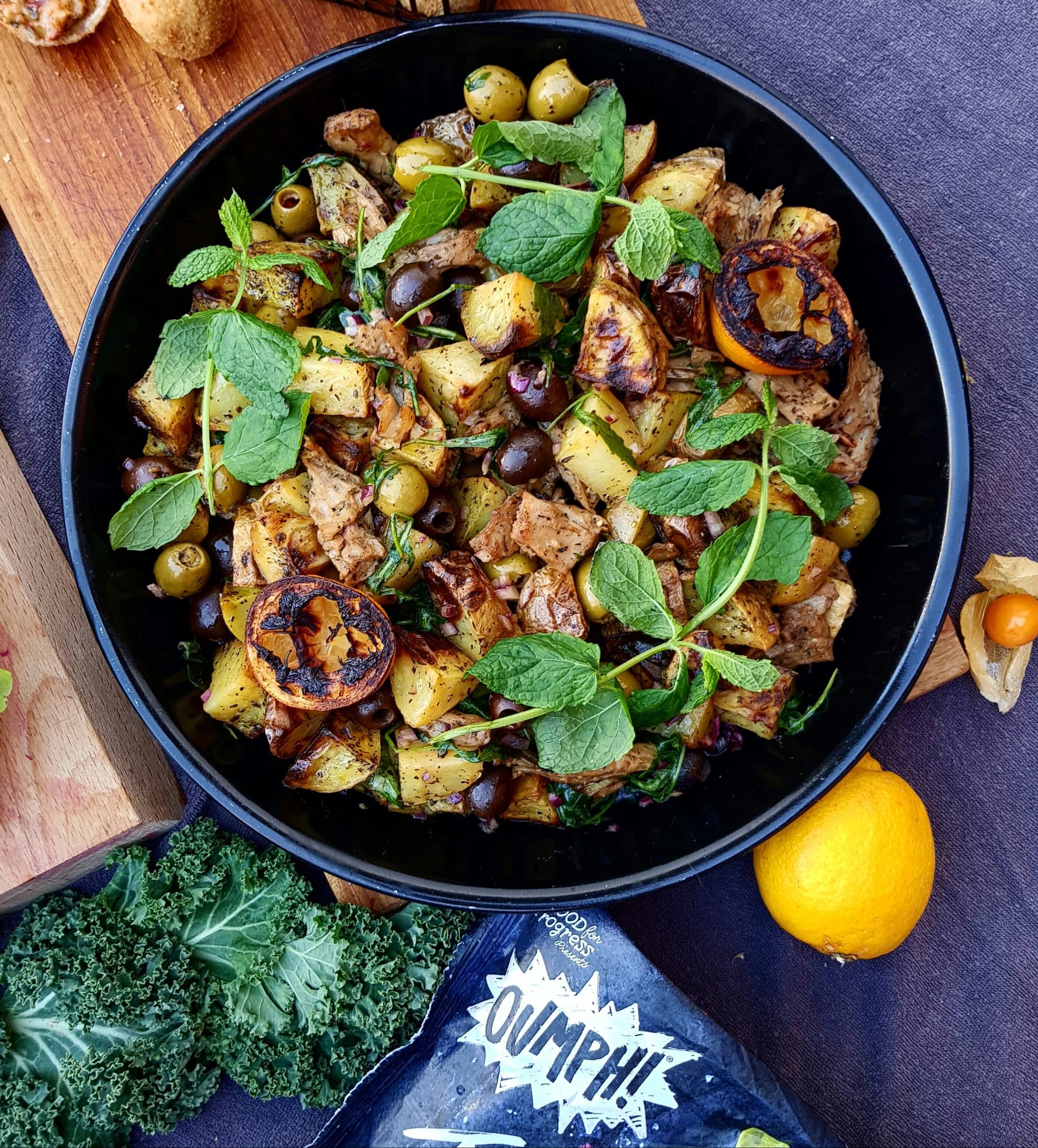 bild på Ljummen citronpotatissallad med mynta