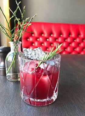 bild på Akvavit, lingon och gran i två svenska cocktails