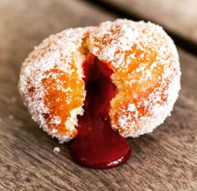 Nyfriterade fyllda munkar