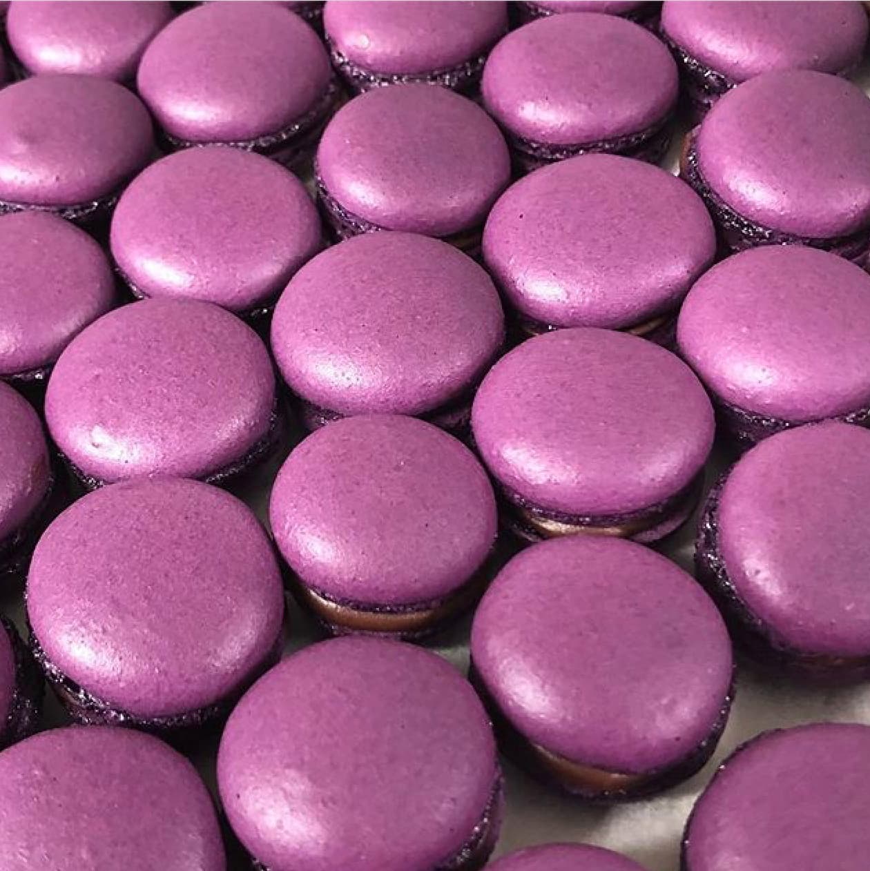Julens kryddor i en färgsprakande macaron