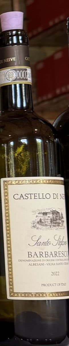Castello di Neive Santo Stefano Barbaresco 2022