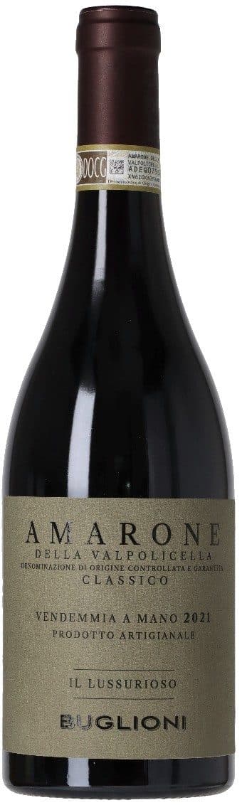 Buglioni Amarone della Valpolicella Classico Il Lussurioso 2021 Ekologisk
