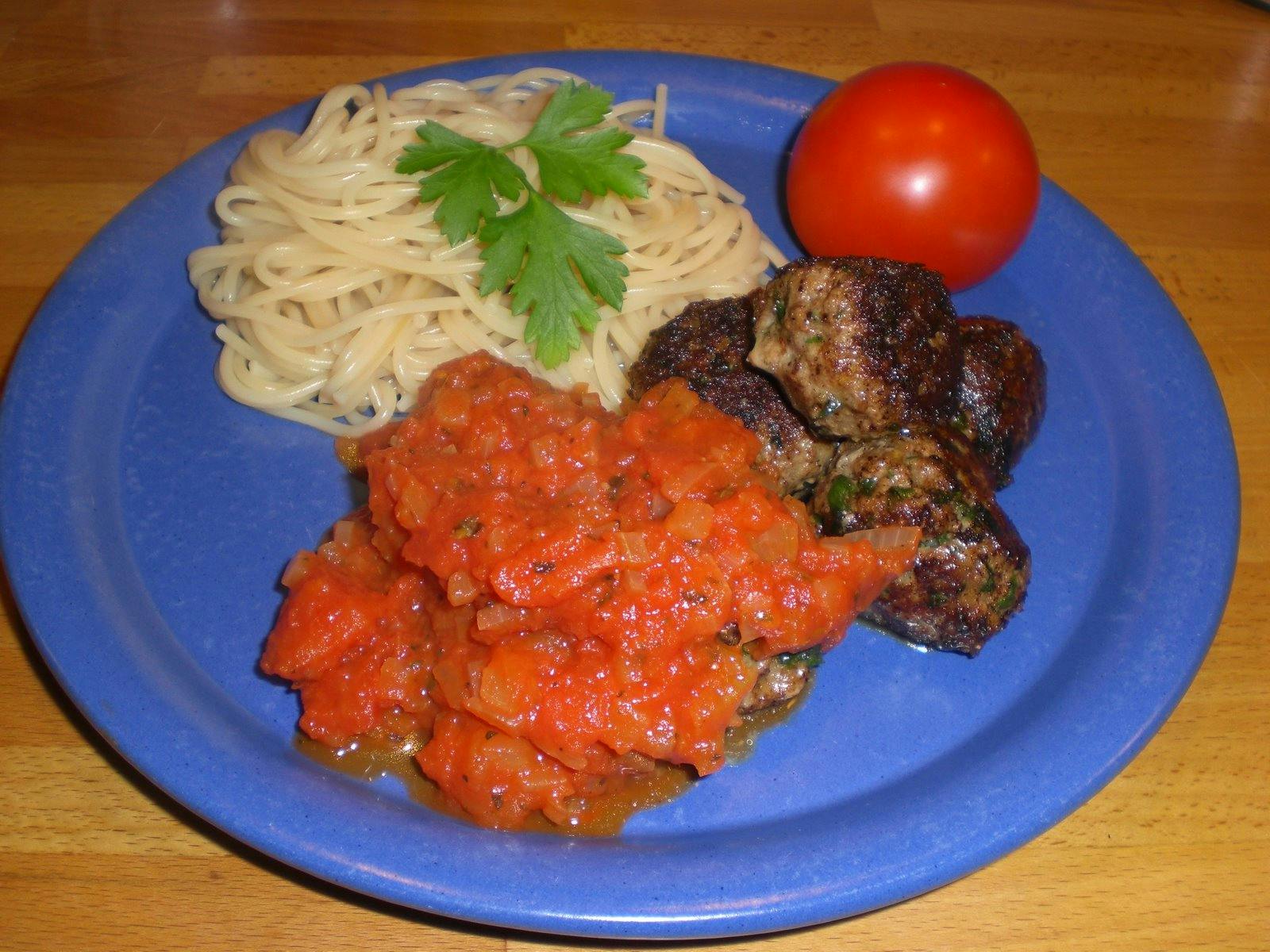 Bild på Italienska köttbullar och tomatsås