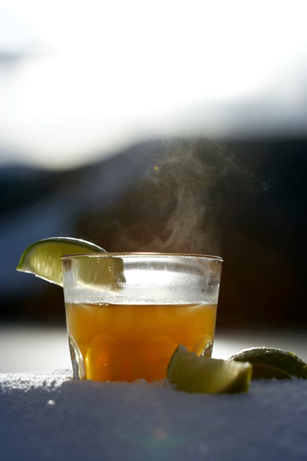 Varm äppelcider på calvados gömmer sig i lucka 5