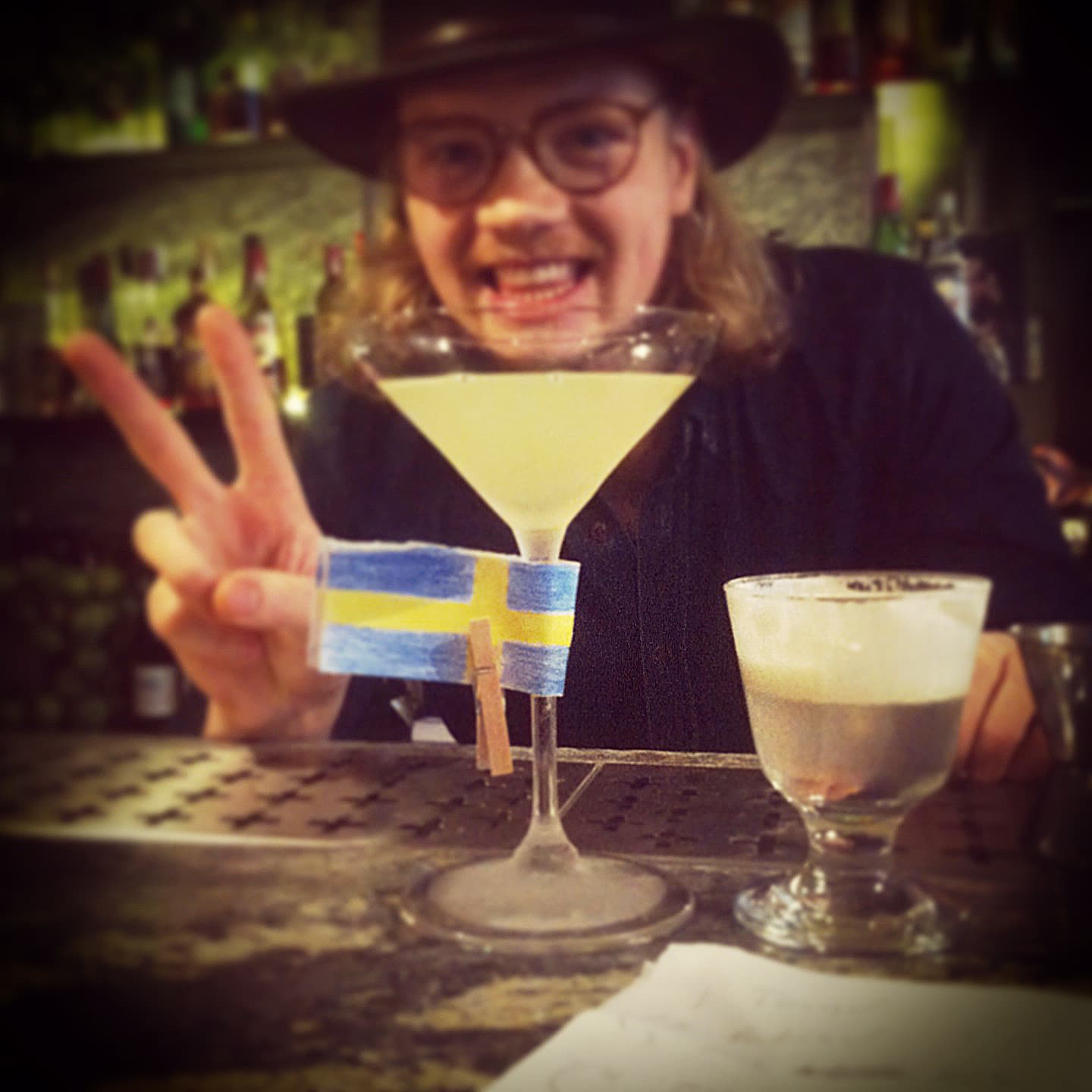 Hernö Gin Cocktail Awards 2013 vinnare Oskar Johansson Corner Club Stockholm – Cocktails Jakt och Tonic och Ebba Grön