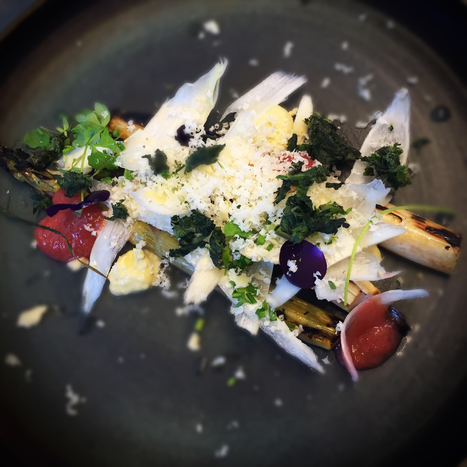 Sparris, rabarber och nässlor