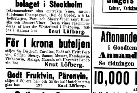 På farfars fars tid drack vi Roi de Suède!