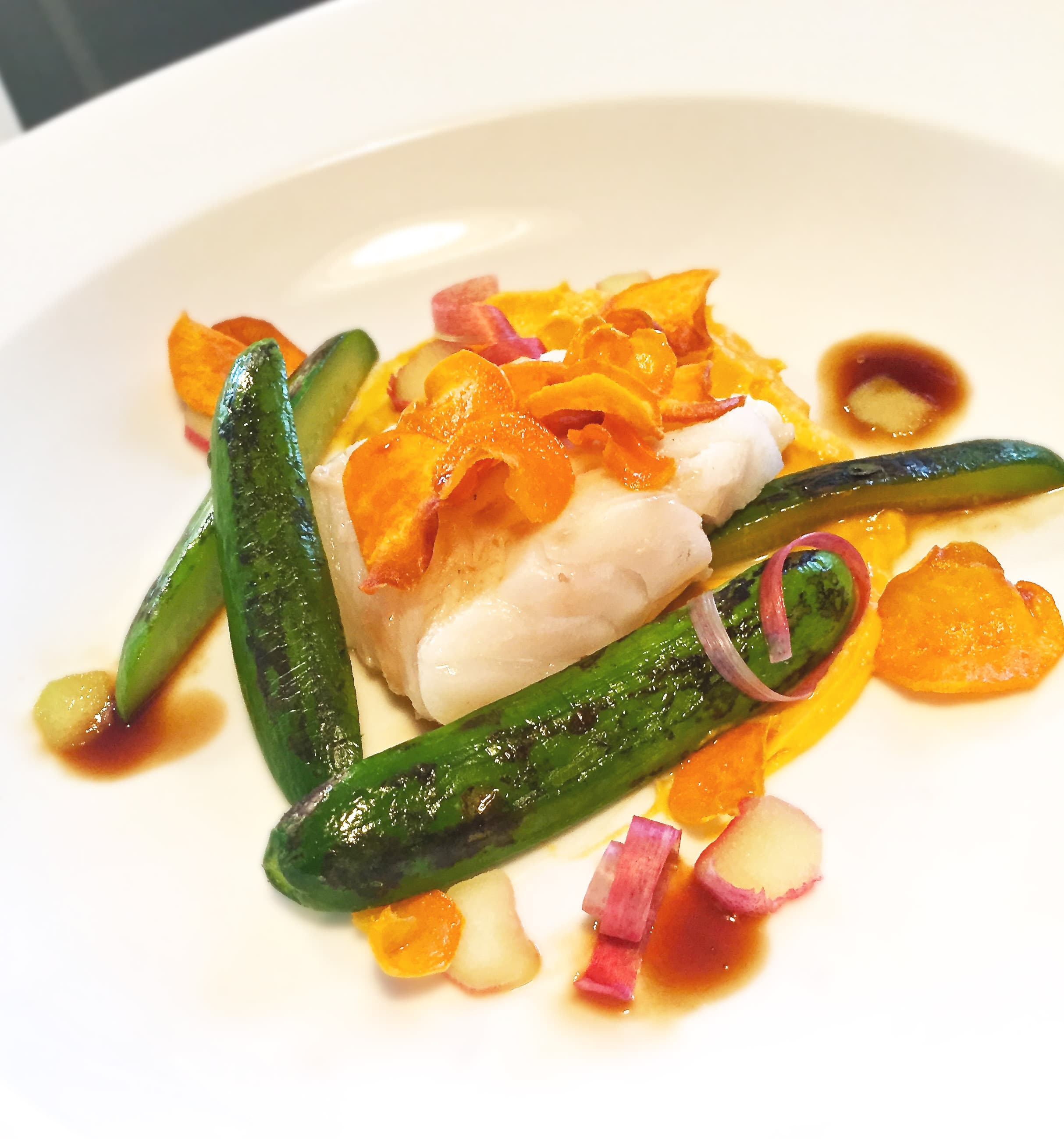 Torsk, rabarber och sötpotatis