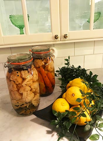 Picklade grönsaker i 1-2-3 lag