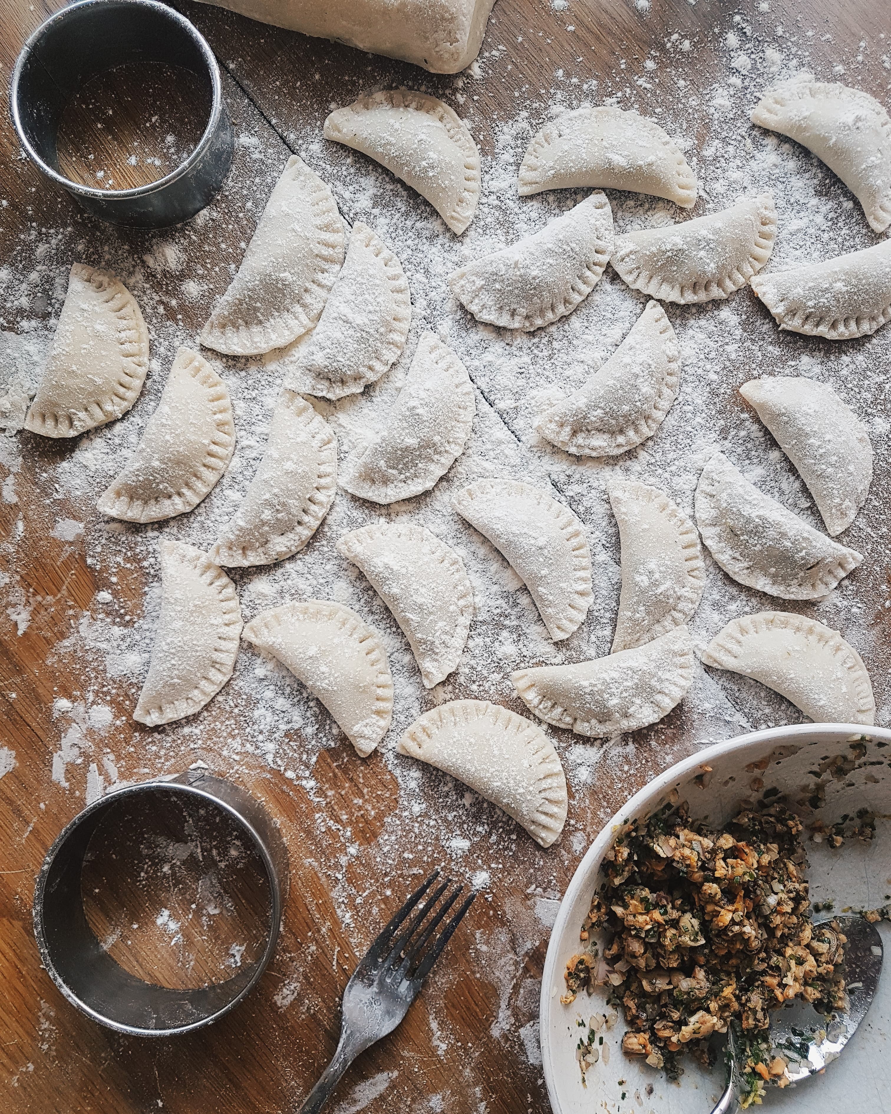 Dumplings för rookies med blåmusslor, citron och dill