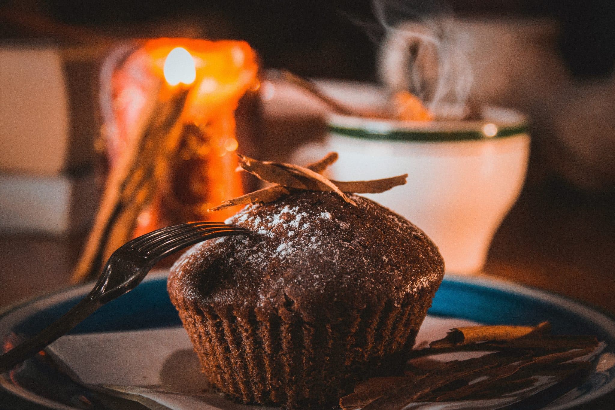Chokladmuffins med kolagömma