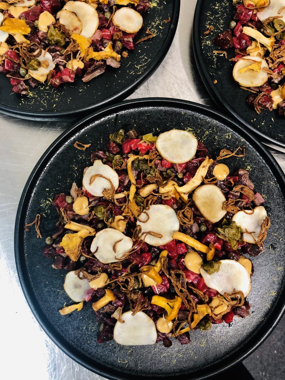 Handskuren rentartar med smått & gott