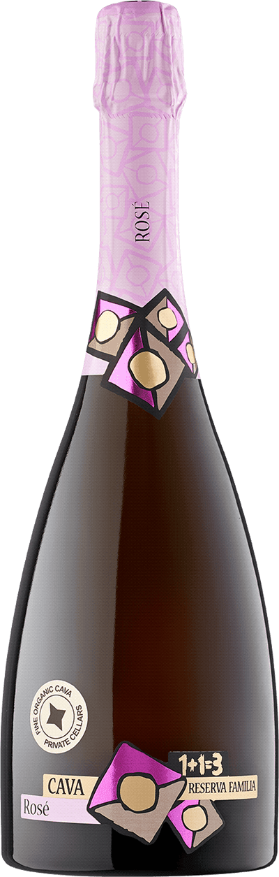 Cava Pinot Noir Rosé Organic 1+1=3 Reserva Familia