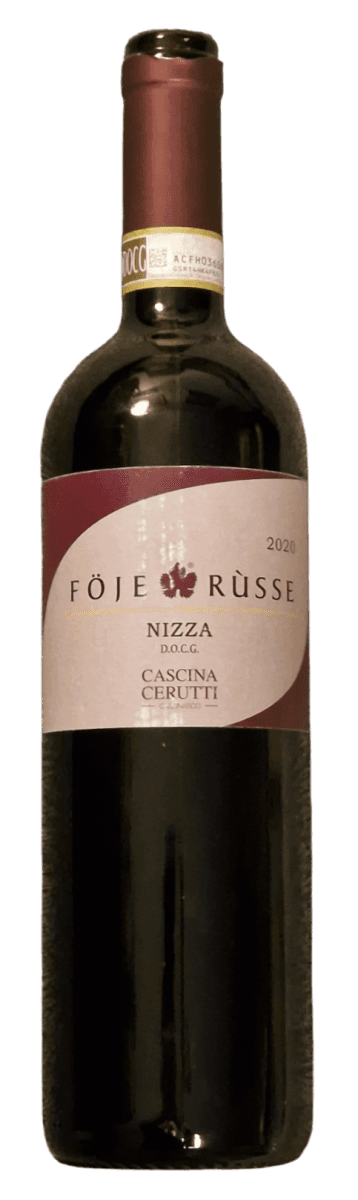 Rött vin Nizza Piemonte Italien