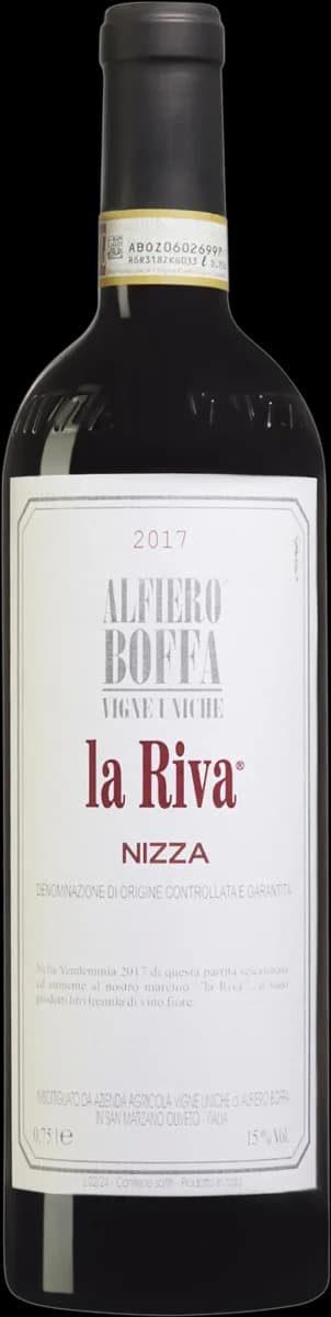 Rött vin från Nizza, Piemonte, Italien,