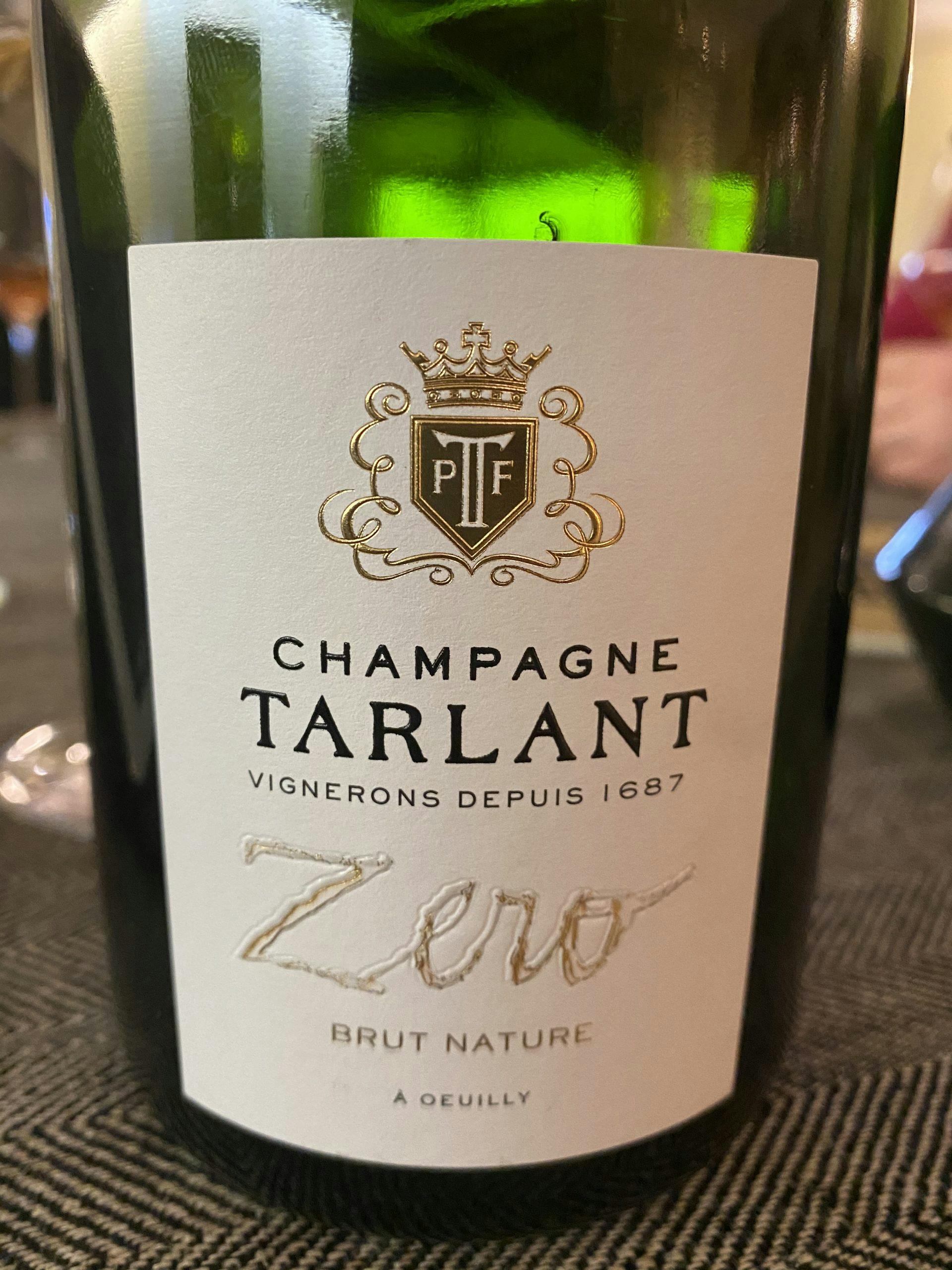 Champagne Tarlant Zero brut nature
