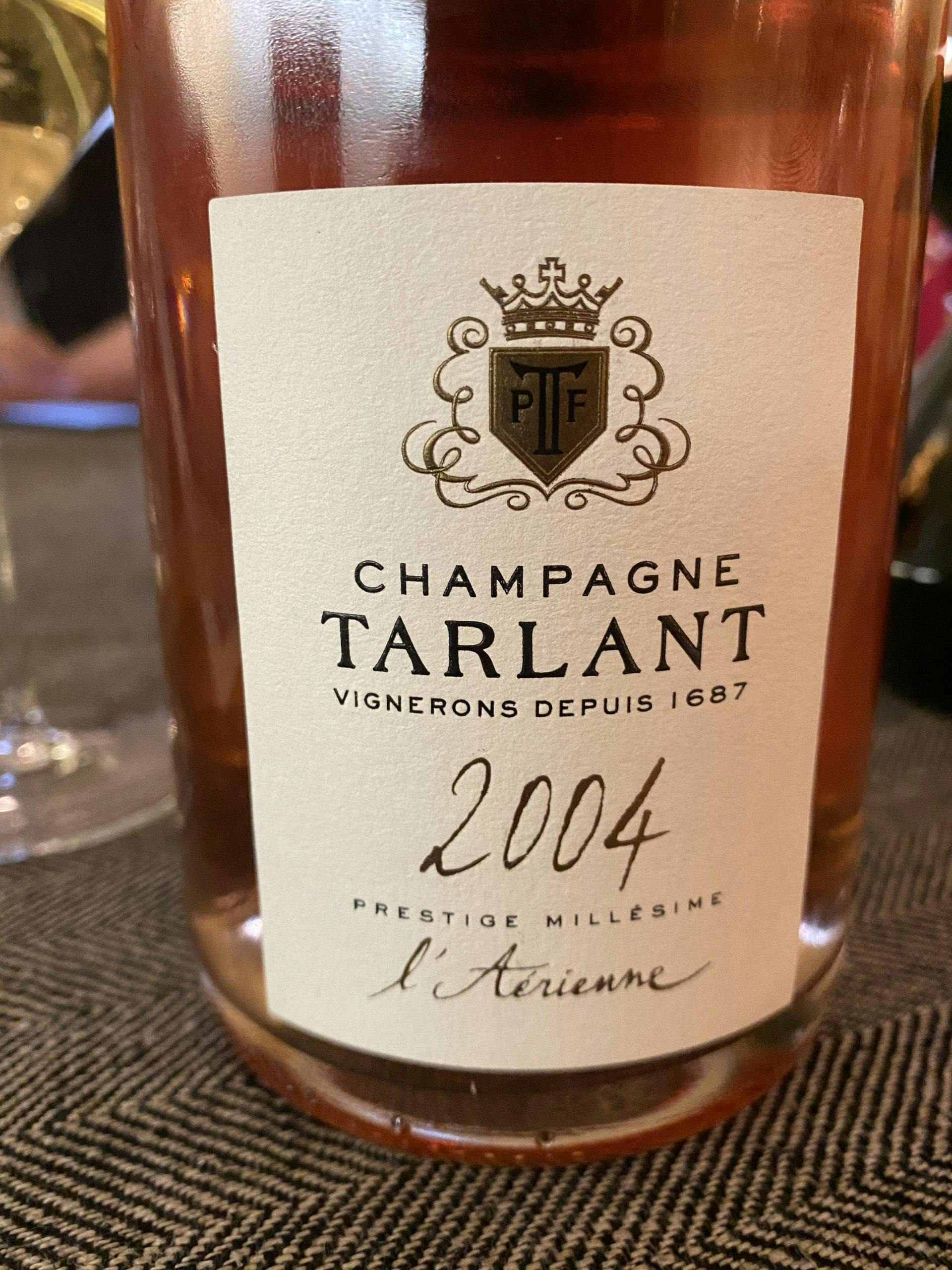Champagne Tarlant LÁrienne Millésime rosé 2004