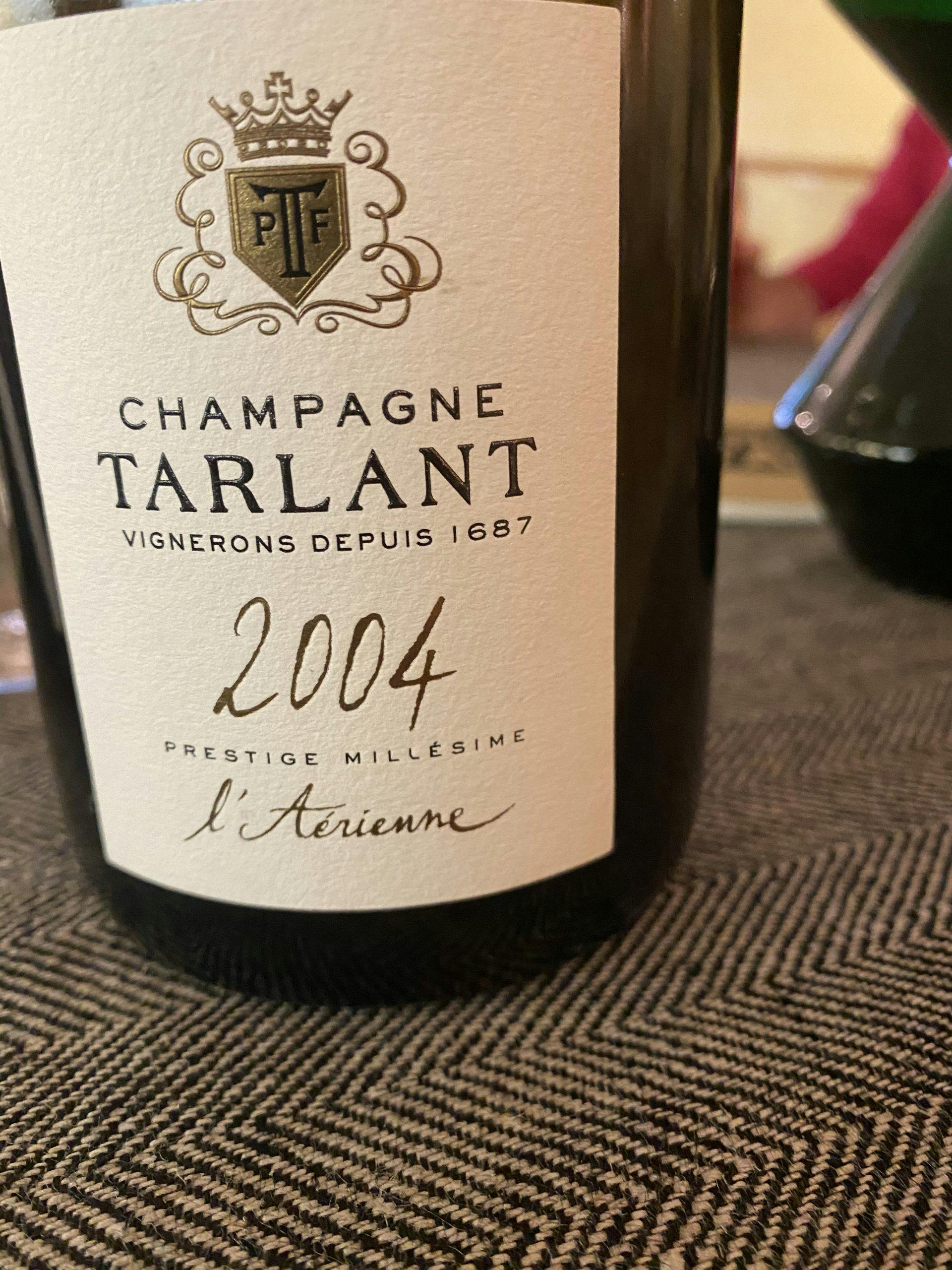 Champagne Tarlant LÁrienne Millésime 2004