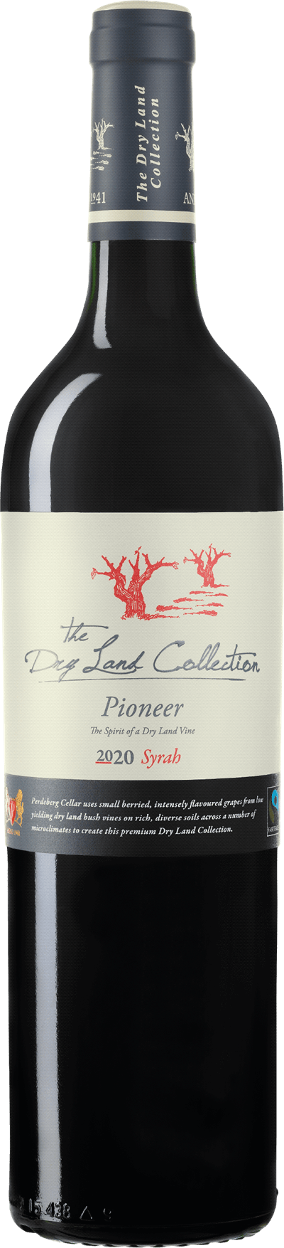 Perdeberg Cellar The Dry Land Collection Pioneer Syrah 2020 - DinVinguide Perdeberg Cellar The Dry Land Collection Pioneer Syrah 2020